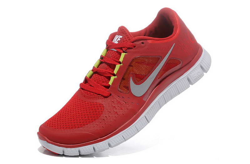Nike Free run Womens Shoes 5.0 breathable Red Gray (1)